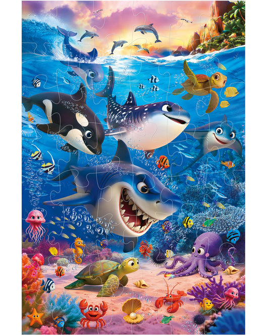 Jumbo Floor Puzzle - Ocean Life