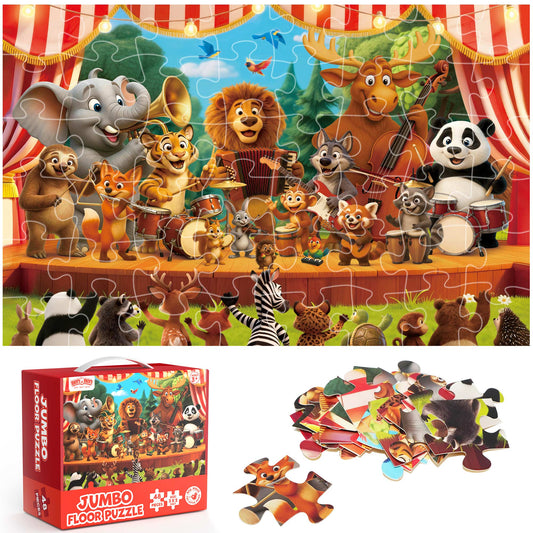 Jumbo Floor Puzzle - Animal Band
