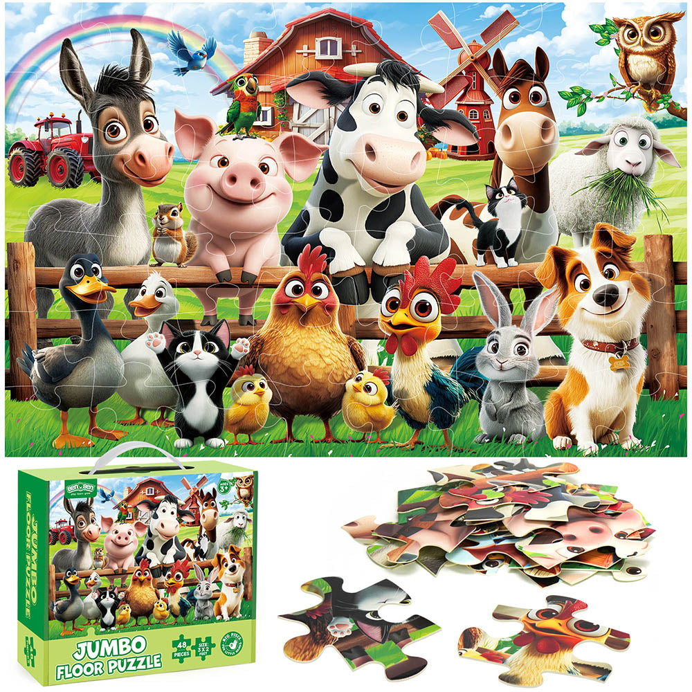 Giant Floor Puzzle - Barnyard Fun