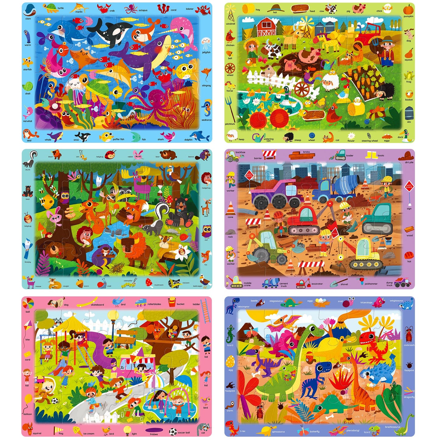 Search & Find Puzzles - 6 Pack