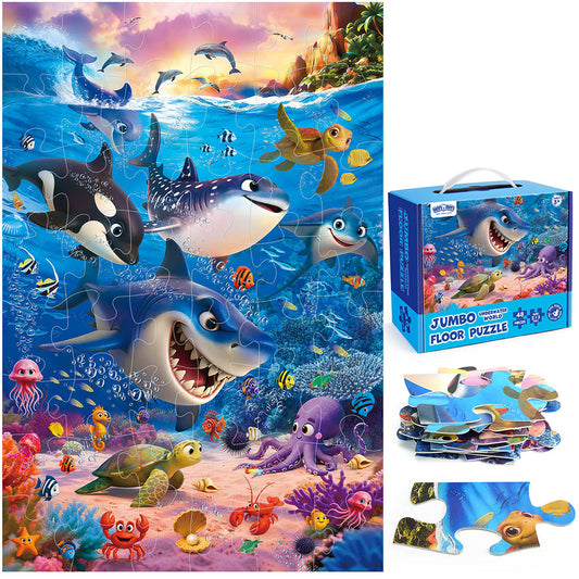 Jumbo Floor Puzzle - Ocean Life