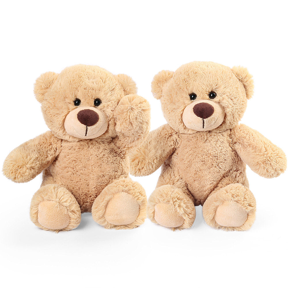 8" Teddy Bears - 2pack Beige