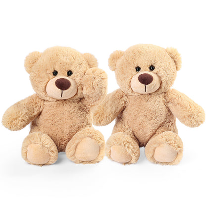 8" Teddy Bears - 2pack Beige