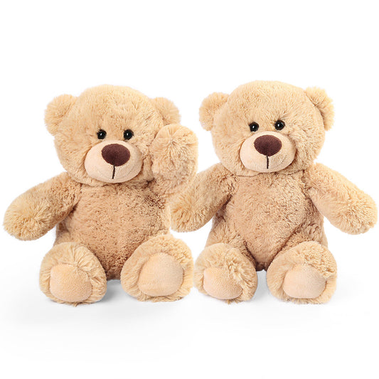 8" Teddy Bears - 2pack Beige