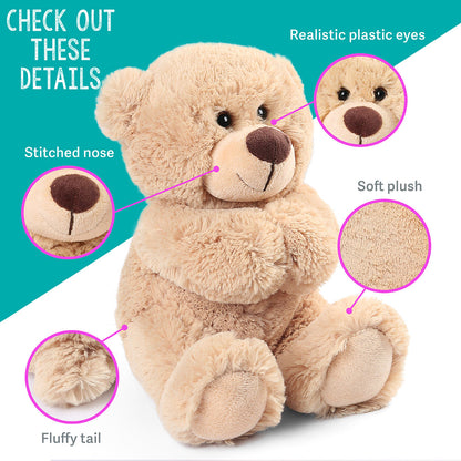 8" Teddy Bears - 2pack Beige