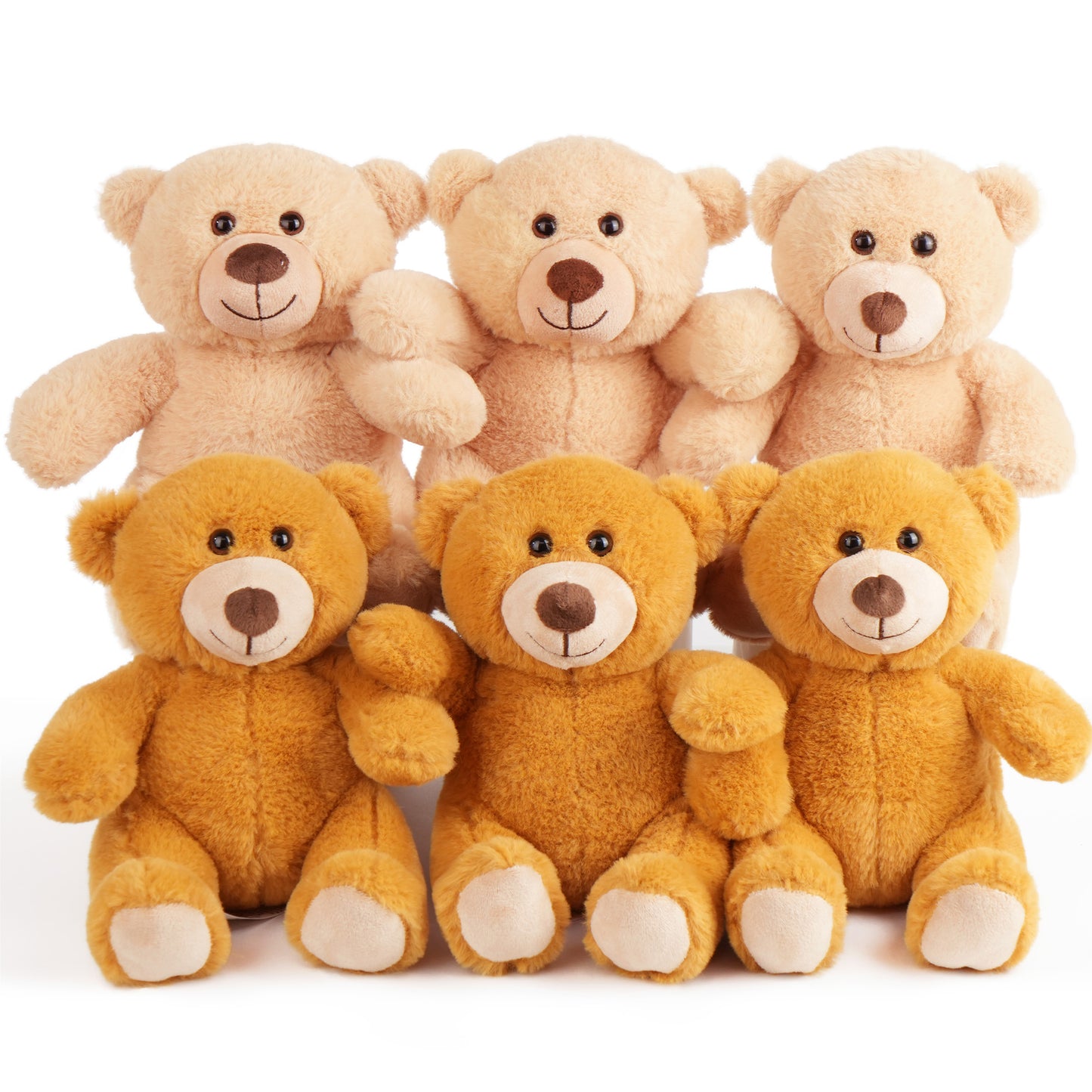 8" Teddy Bears - 6pack