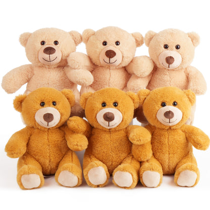 8" Teddy Bears - 6pack