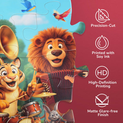 Jumbo Floor Puzzle - Animal Band