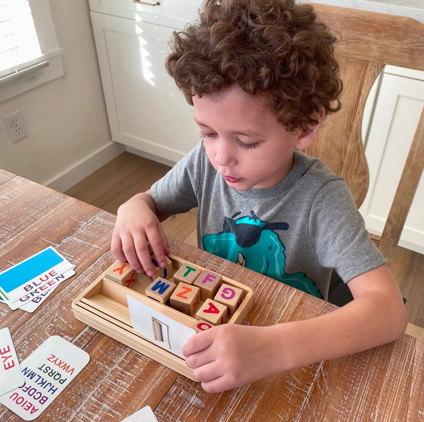That's a Word! Wood Blocks Spelling Set