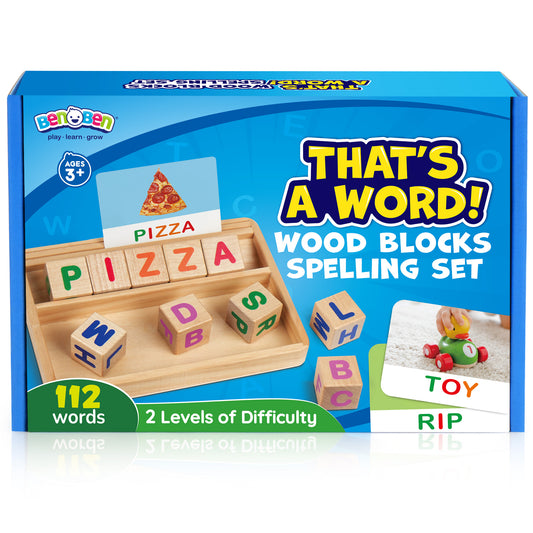 That's a Word! Wood Blocks Spelling Set