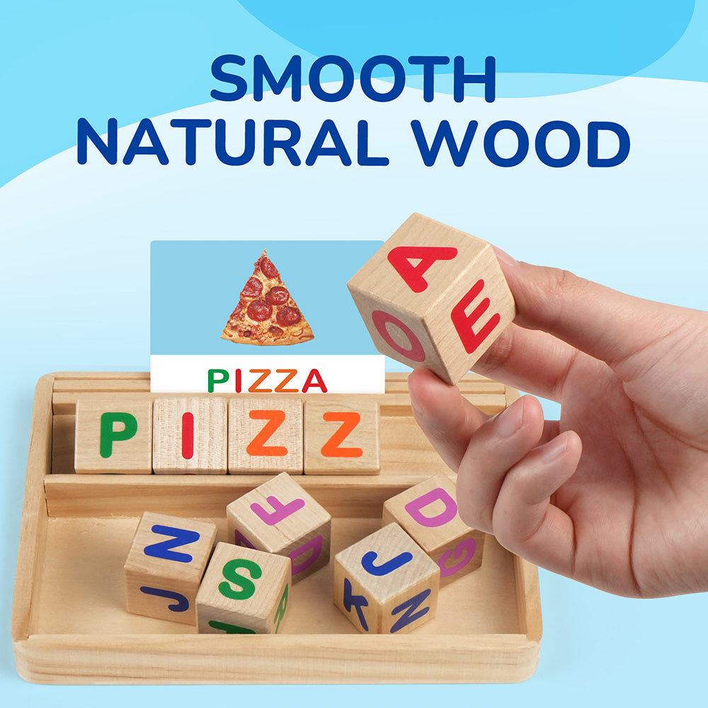 That's a Word! Wood Blocks Spelling Set