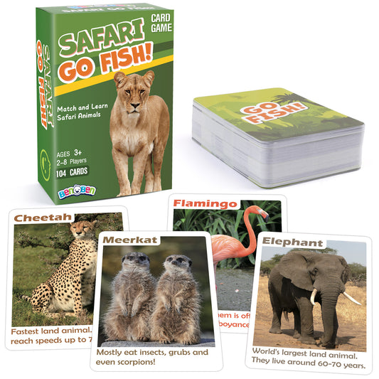 Safari Go Fish Card Game